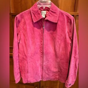 Chico’s suede pink jacket